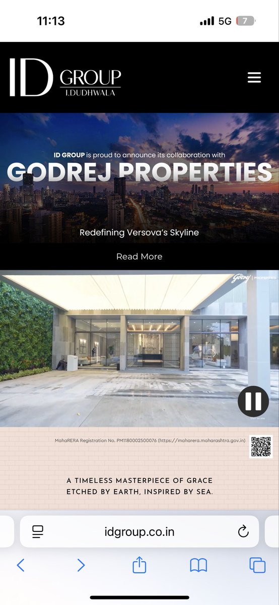 moinuddinvakil's tweet photo. @GodrejProp  pls withdraw your collab. Save your name. Dudhwala group is a SCAM. This project will be stuck for years

All planning to invest here - think twice before investing your hard earned money https://t.co/jwNHXcn7Bi