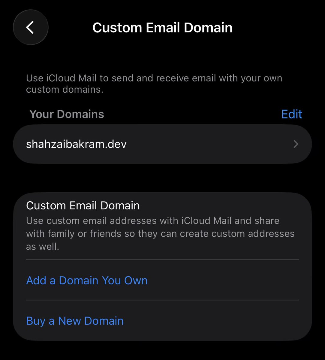 sshahzaiib's tweet photo. You know you can connect your custom domain to Apple Mail for free if you have iCloud Plus!

Comment bellow if you know use Apple Mail 

#icloud #apple #customdomain https://t.co/1lzIyGnGfl
