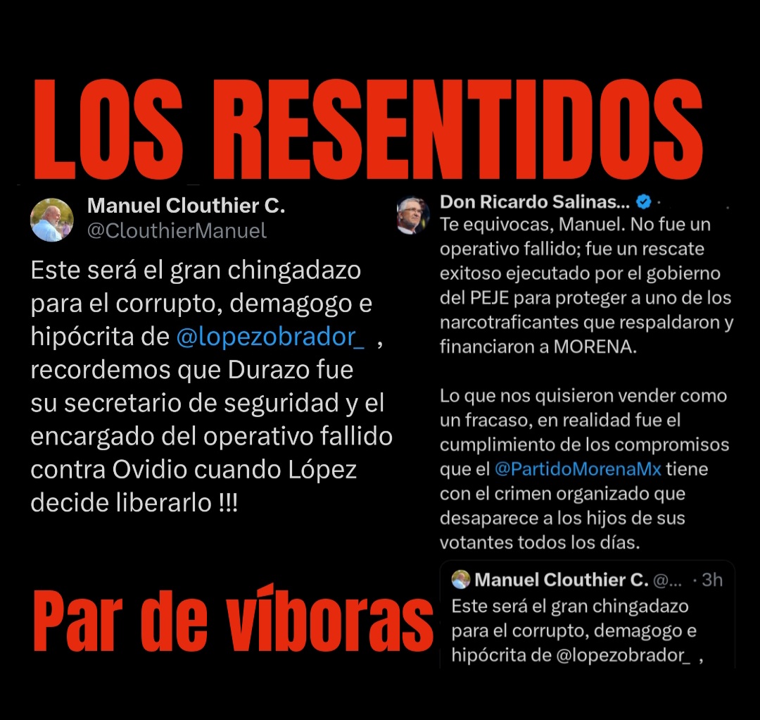 violetamg10078's tweet photo. Sigan soñando malvados corruptos derechosos #Clouthier y #SalinasPliego resentidos , entiendan que el pueblo NO LOS ACEPTAMOS  porque sabemos que ustedes venderían a México.
Siempre estaremos al lado y apoyando a AMLO Y a nuestra querida Presidenta Claudia 
#EsUnHonorEstarConClaudiaYAmloHoy