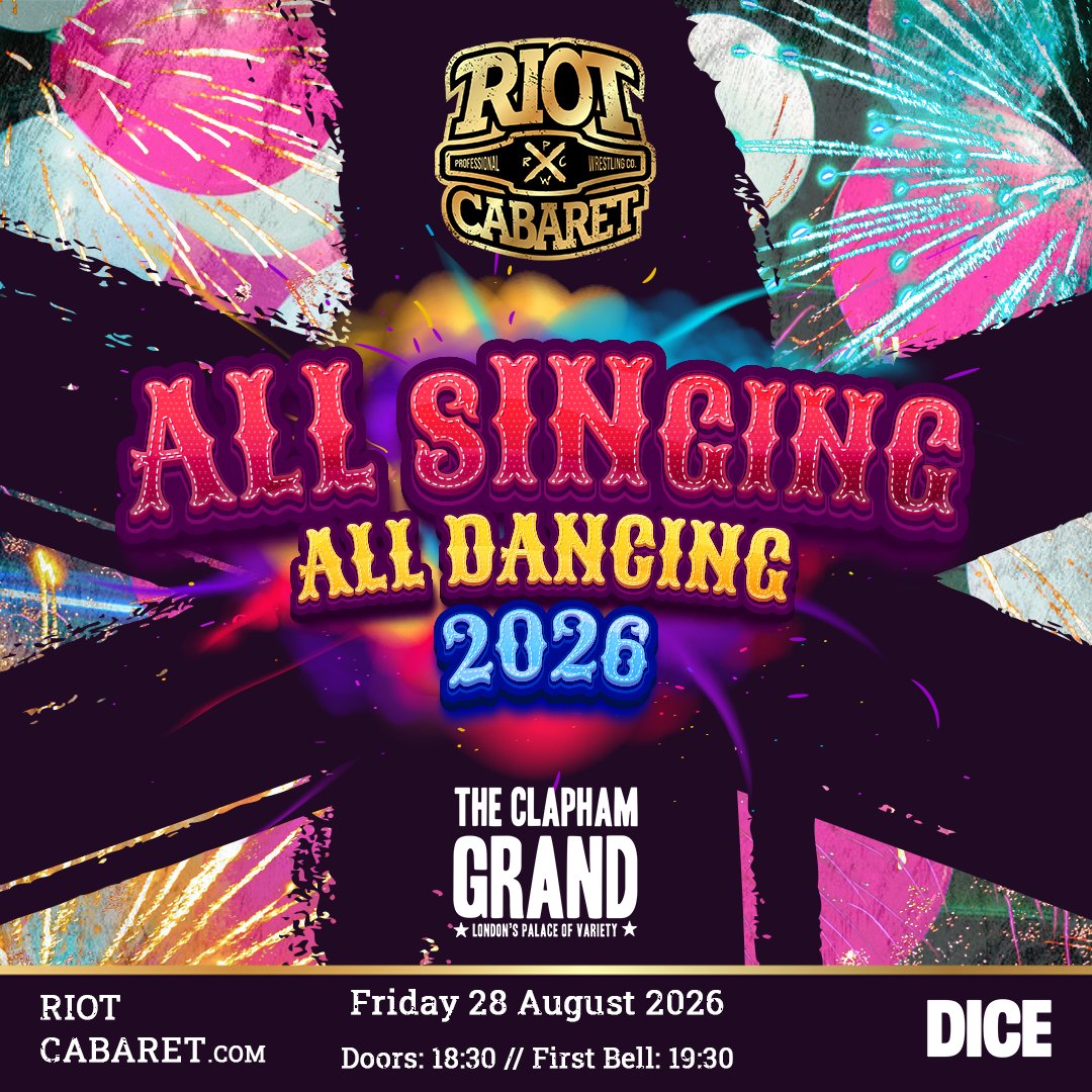 RiotCabaret's tweet photo. All In weekend always brings the most memorable Riot show of the year.

Seating SOLD OUT. Standing tickets available now.
🎟 https://t.co/rPNjF2tSph https://t.co/NMNyDJ3Dmj