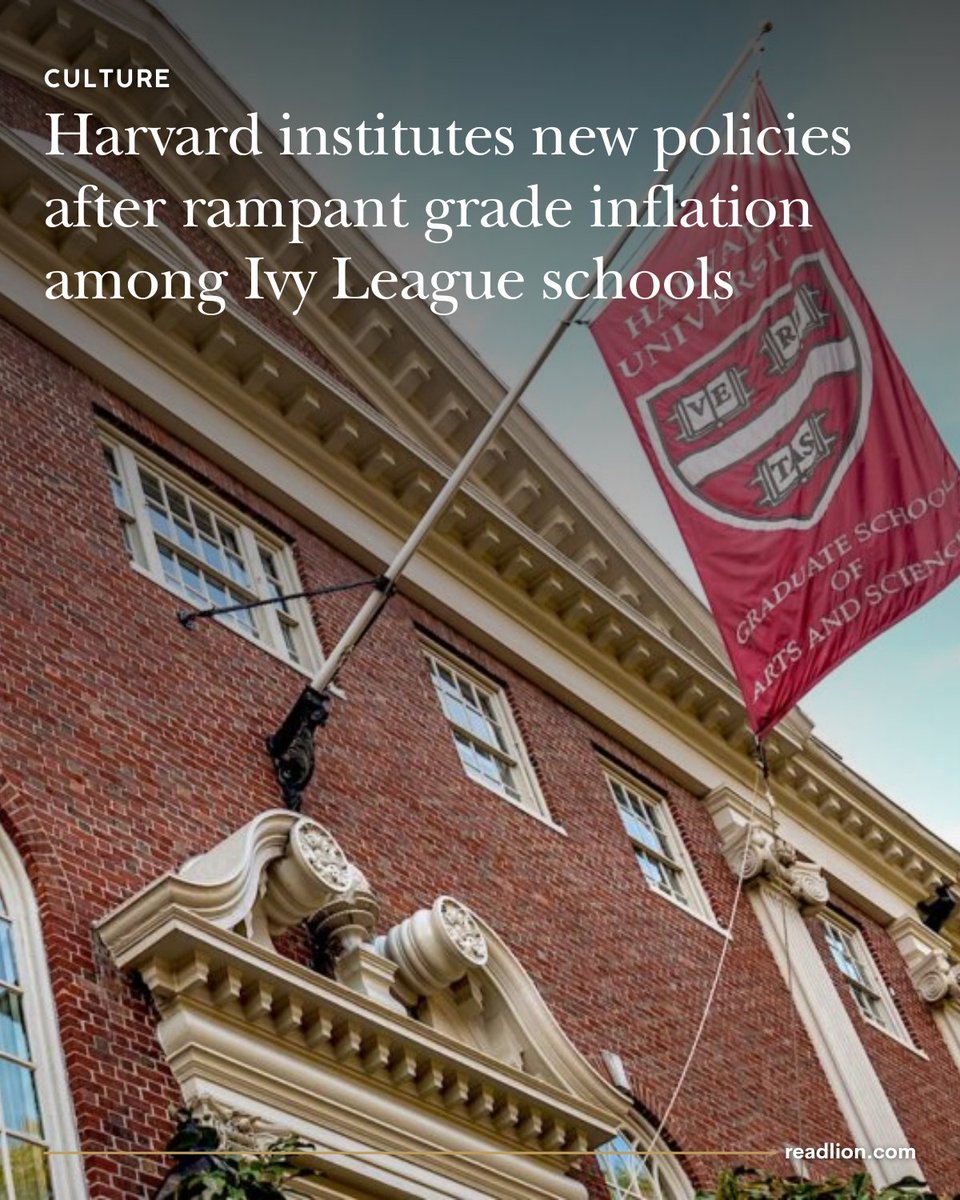 ReadTheLion's tweet photo. After accusations of racism and unfairness from students, Harvard University has approved a grade cap aimed at curbing grade inflation and better distinguishing the highest academic performers.

The measure, approved May 19 and taking effect in fall 2027, caps the number of A grades awarded in each course at 20% of students, plus up to four additional A’s. Harvard Dean of Undergraduate Education Amanda Claybaugh proposed the measure after publishing a study of academic grading and student workload at the Cambridge, Massachusetts, university.

Claybaugh said she is committed to making Harvard the rigorous institution it should be, telling The Lion that goal motivated her push for change.

“Our current grading practices were an impediment to that goal,” she said in an email. “Faculty who dared to offer tougher courses risked lower course evaluations and enrollments, while students who dared to take them risked lower GPAs. I realized we had to change the incentive system, and that meant changing the culture of grading.”