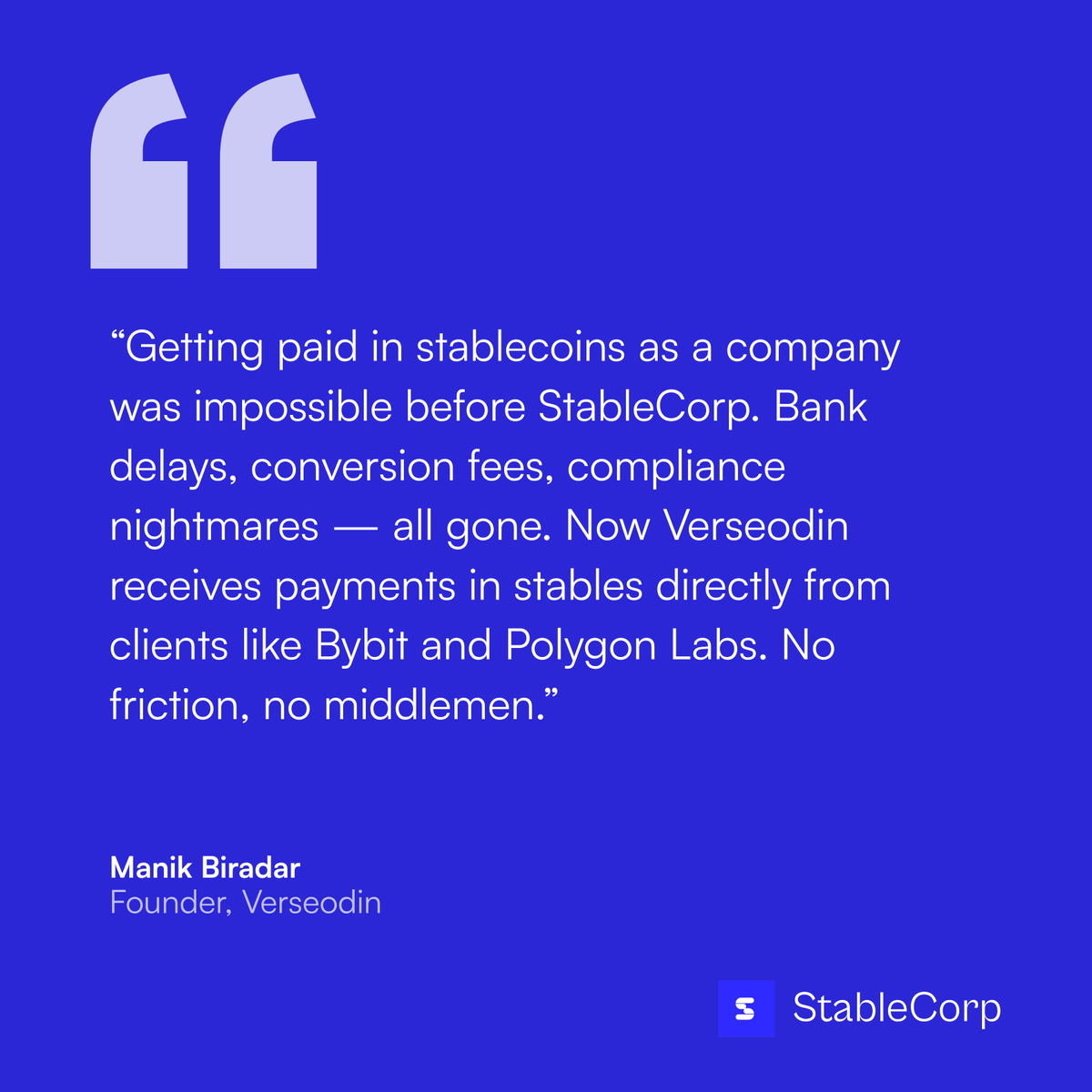 myStableCorp's tweet photo. StableCorp simplifies payment processing, enabling your company to grow seamlessly.

@aeo_manik @verseodin https://t.co/OpAkWI3gVI