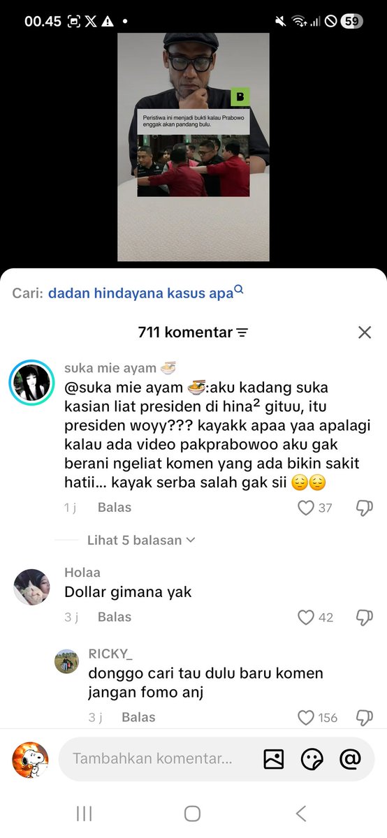 suicyd4l's tweet photo. iq gw turun tiap baca komen tiktok https://t.co/rl52lIWdwg