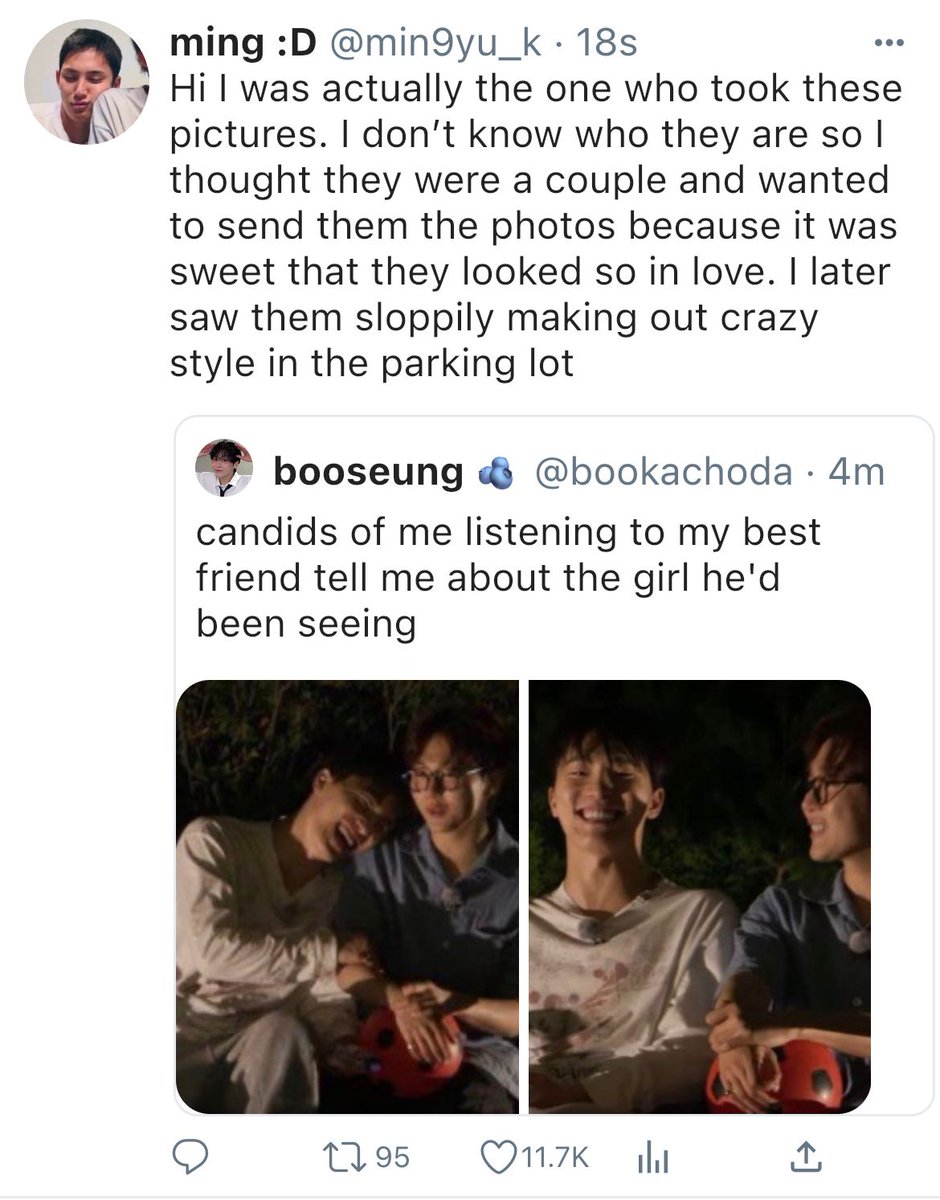 kwanocytes's tweet photo. #boochan two tweets au https://t.co/KaklHvfpUH