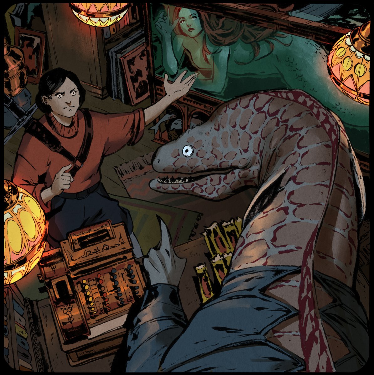 KononenkoElena's tweet photo. Red knight: Mermaid in the shop Part I&amp;II https://t.co/V04RRulwpT