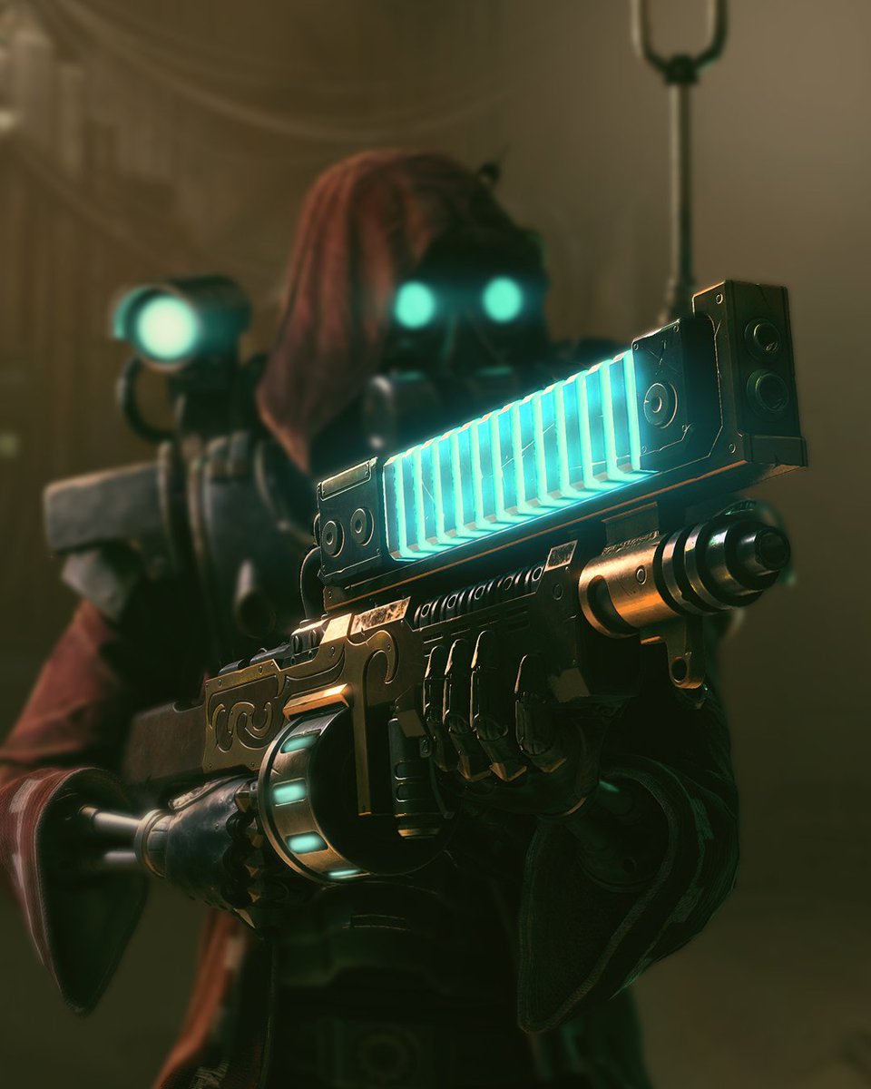 Darktide40K's tweet photo. Honor the Machine God’s blessed works. Revel in the glory of his relics. https://t.co/BXcUq5C0T2