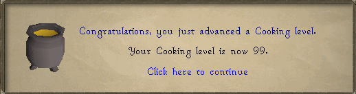 BigTross94's tweet photo. Back at it, another one ticked off ✔️ 99/99 Cooking. 5/24 #OSRS #Runescape #RoadToMax #Cooking https://t.co/BvX7ss6XVs