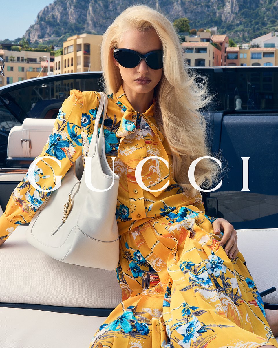 gucci's tweet photo. GUCCI MONTE CARLO 
 
A new campaign unfolds across Monte Carlo, captured in a series of moments shaped by motion, light, and the spirit of escape. A summer of possibility is framed by Monaco’s cultural aura, long a stage for fashion, glamour, and those always on the move. 

Discover more https://t.co/8hmvEQzz3c

#GucciMonteCarlo