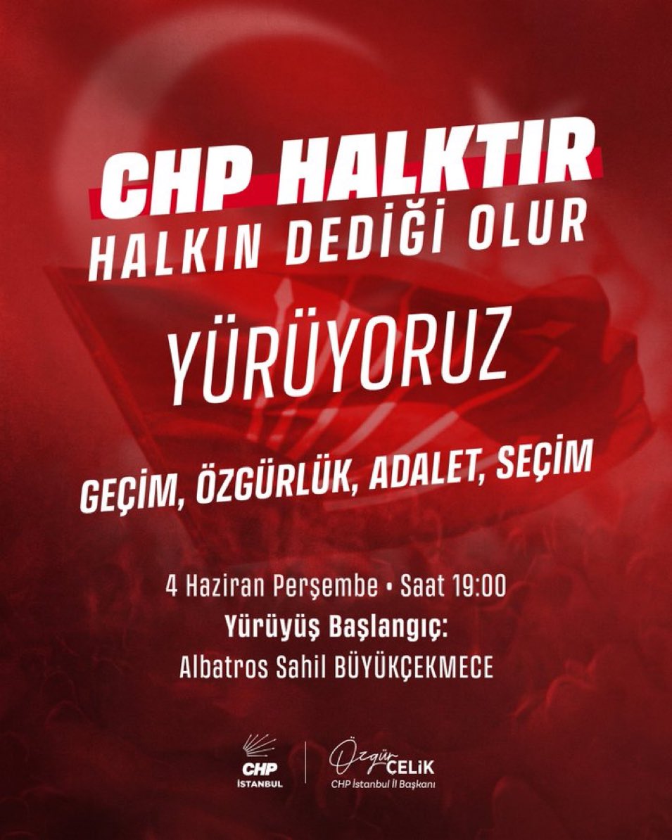 ekremistsokrat2's tweet photo. CHP İstanbul İl Örgütü yarın yürüyecek https://t.co/Cgbb5KTEfk