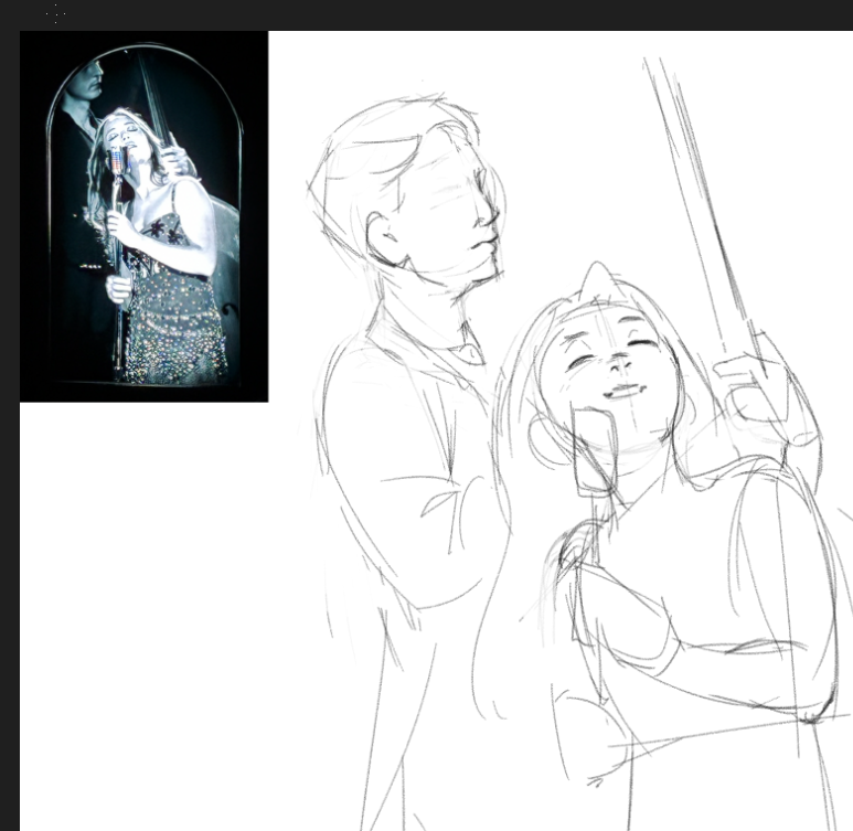 ms laufey sketch....... i managed to get a good pic of that screen last week 