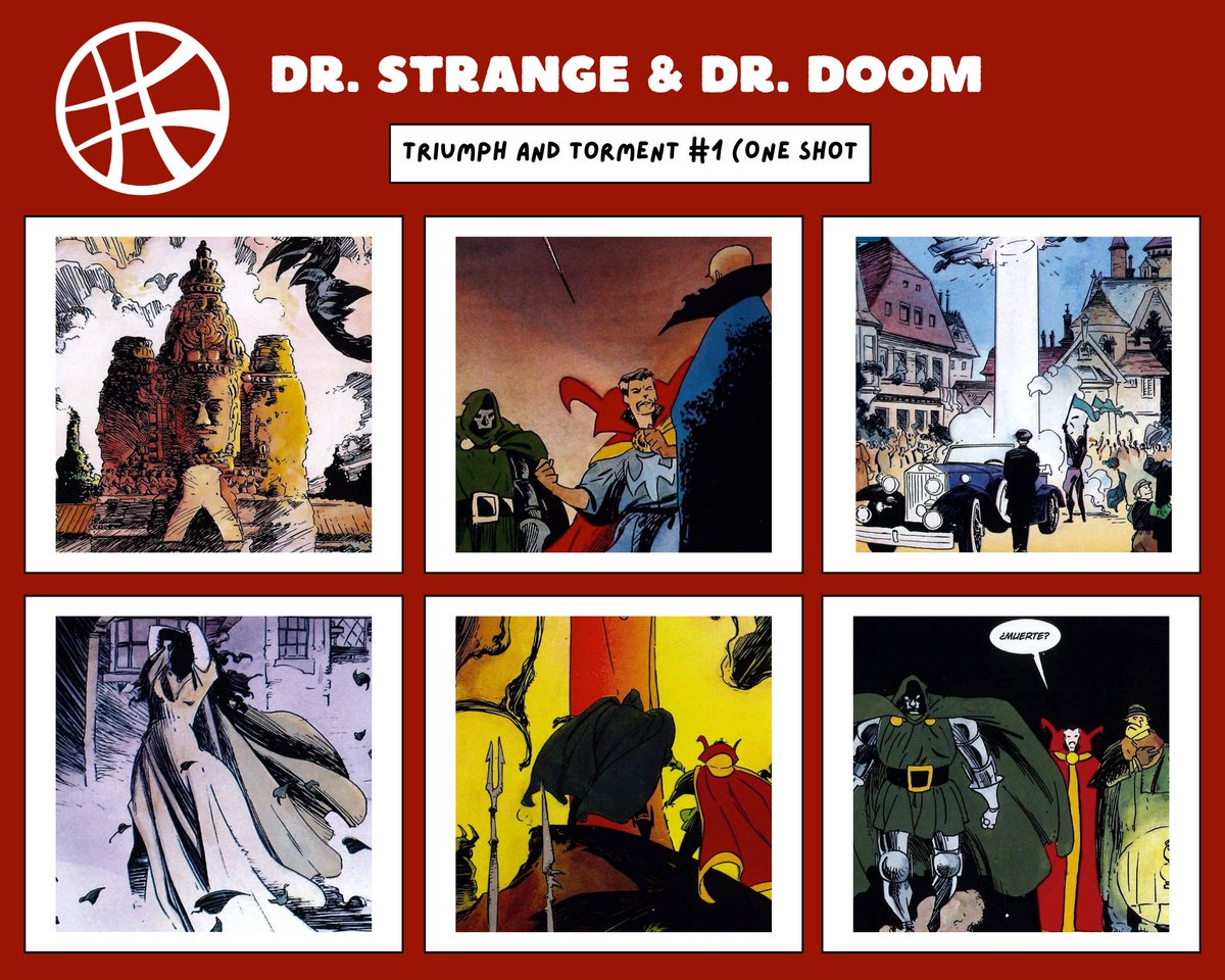 samuhalin's tweet photo. 🧙‍♂️🤖Relectura: Doctor Strange &amp; Doctor Doom: Triumph and Torment #1. 

Un torneo convocado por el Anciano Genghis bajo el sello de los Vishanti. El premio: titulo de Hechicero Supremo. 

Stephen gana el titulo. Pero Doom gana algo muy peligroso...

Nota Final: 5/5⭐️ https://t.co/FymvGYEMcH