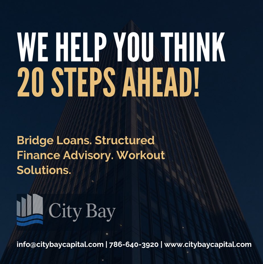 CityBayCapital's tweet photo. We help you think 20 steps ahead!
 
Our core mission is delivering institutional execution through our Structured Finance &amp; Capital Advisory Platform.

https://t.co/Lo4mgnzjaH https://t.co/kHkt2t4iM9