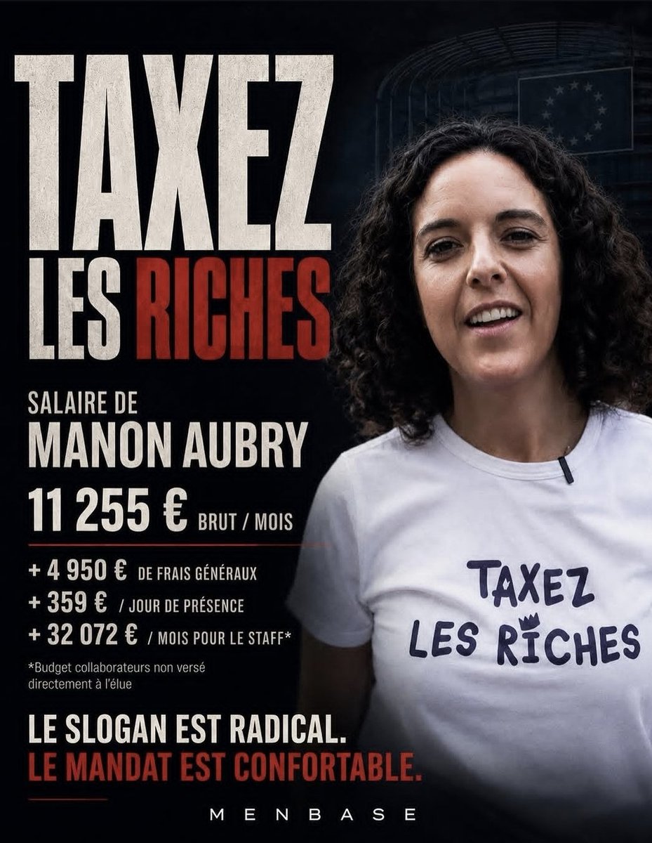 Gutenberg_P15's tweet photo. Qui fait cracher l'argent à @ManonAubryFr ?

Taxons la pour donner à ceux qui en ont besoin ! 

#Politique https://t.co/pqlkBUTNSt