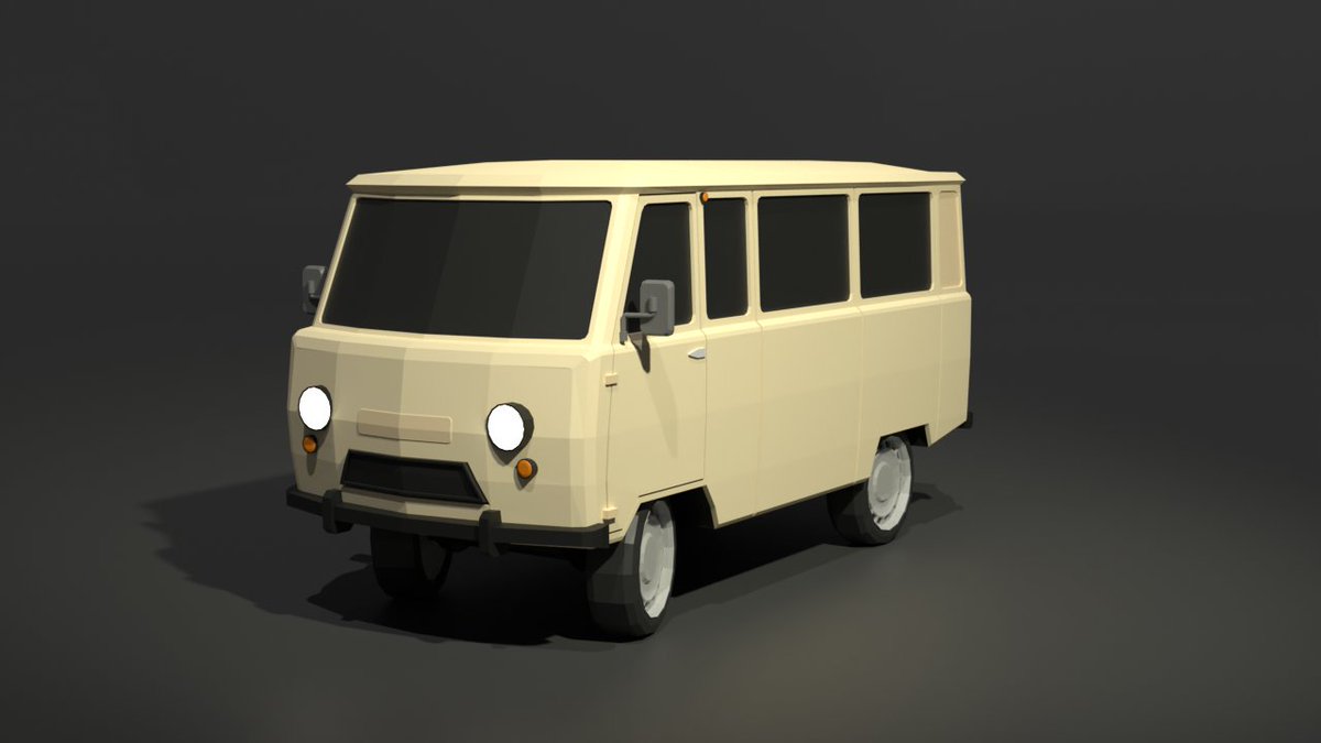 PentiumRusky's tweet photo. Day eight of Low Poly Car modelling practice. Rust bucket of a loaf. https://t.co/fIWIbS1iek