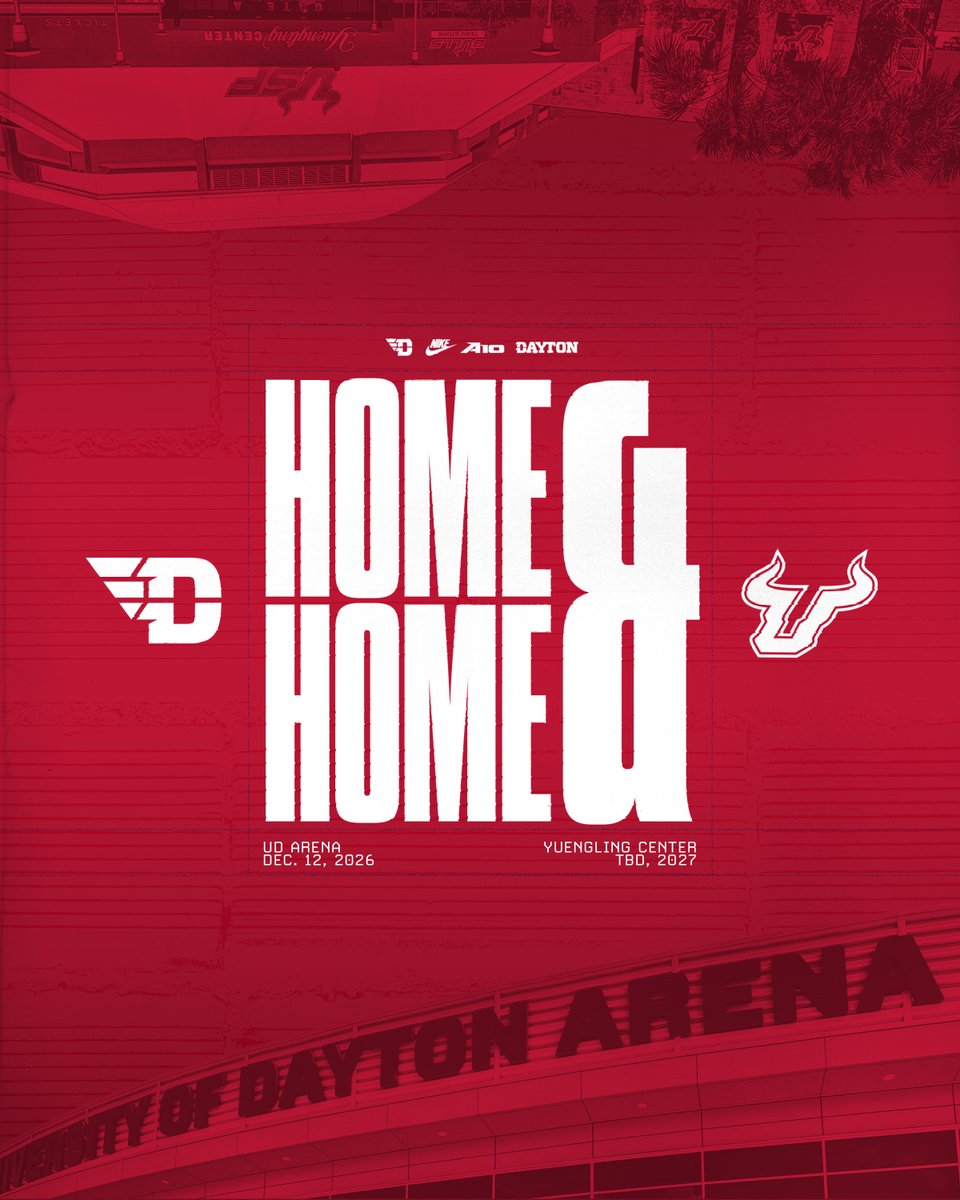 DaytonMBB's tweet photo. Dayton &amp; USF Announce Men ‘s Basketball Home-And-Home Series ✈️ 🏀 

#GoFlyers https://t.co/iH2bPE153X
