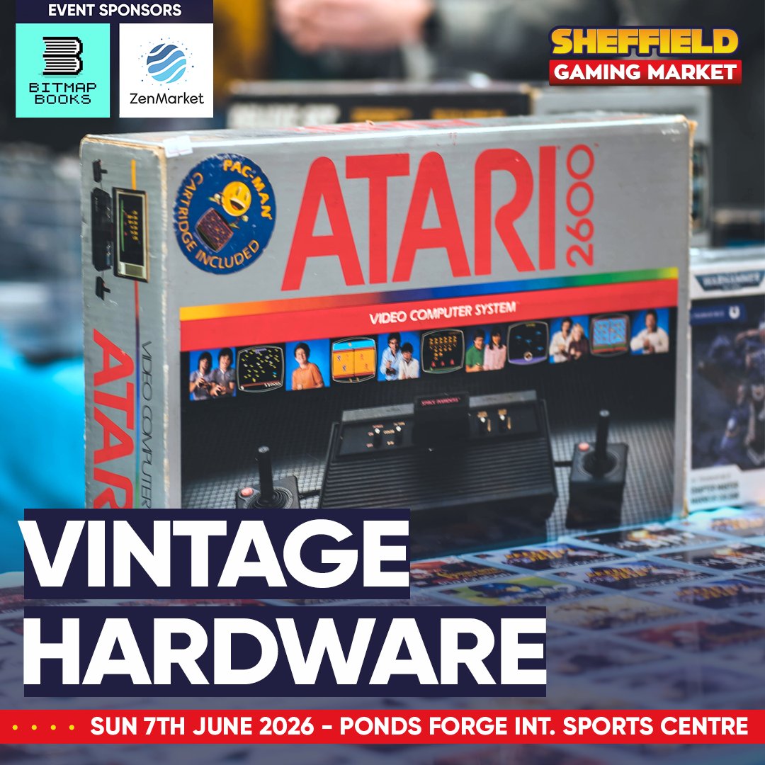 TheVGMarket's tweet photo. Power up with vintage hardware at Sheffield Gaming Market — old-school consoles, classic accessories, and serious nostalgia! 🕹💾

🎟 https://t.co/F4ZlC7kmig

Sponsors
@Bitmap_Books 📚 https://t.co/YU8sk6k8Bc
@zenmarket_en 🗾 https://t.co/U3pk6BrvVP

#SheffieldGamingMarket https://t.co/6H47OWYNYP