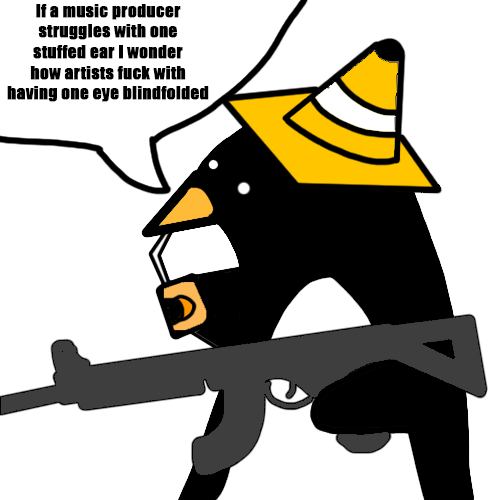 AahYesHello's tweet photo. Accidentally got earwax stuck deep in my ears when I tried using Q-tips, left ear has been deaf for 3 days before I got to the doctor today. While I was half deaf I tried visual art and made this. It sucks, BUT it made me realize I am missing a sub-logo. https://t.co/AQHjEnjRGw
