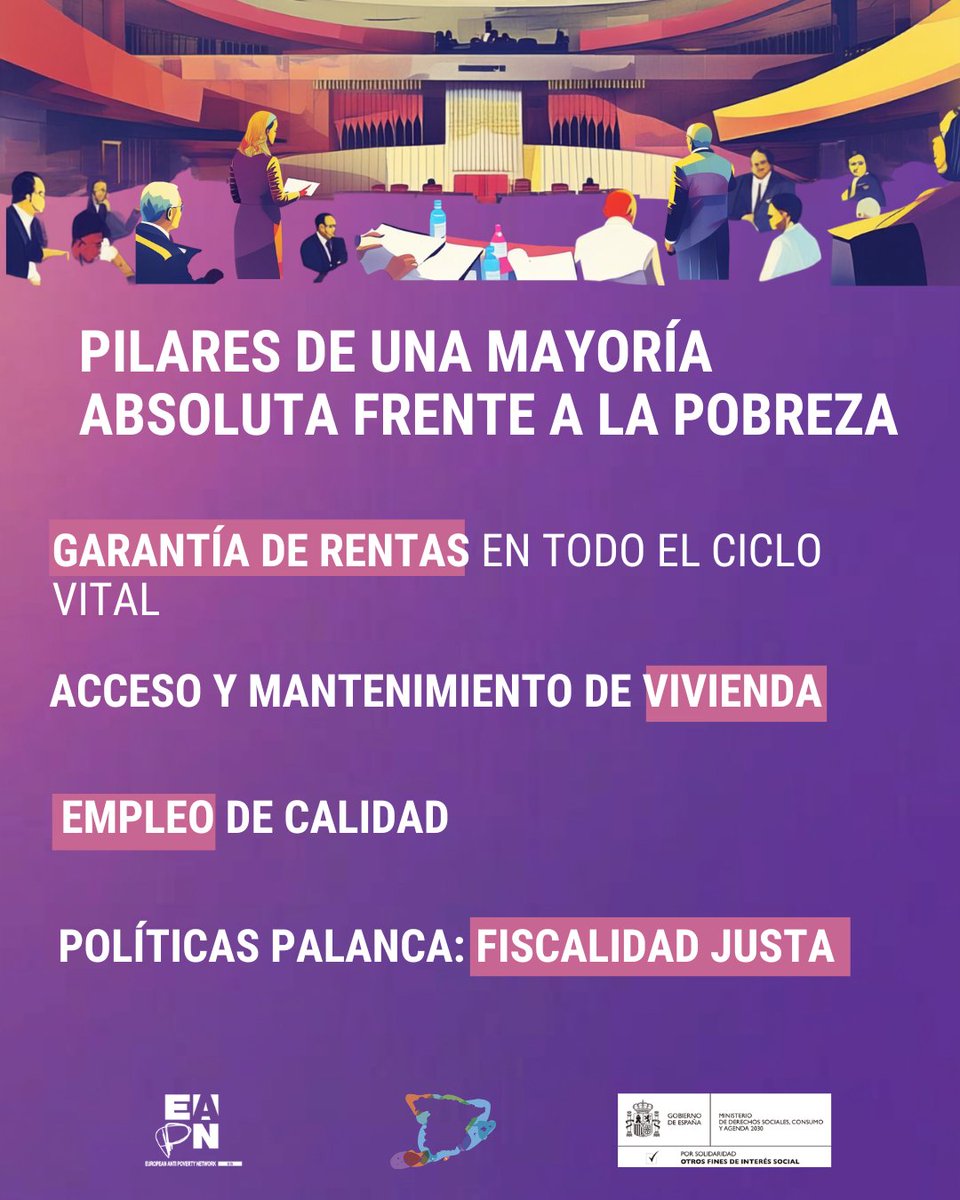 EAPNes's tweet photo. @MSocialGob @inclusiongob @empleogob @sanchezcastejon @viviendagob @JuventudInfGob @EAPNEurope @pbustinduy La #pobreza se puede evitar
La solución pasa por:
✔️ Garantía de rentas
✔️ Vivienda digna
✔️ Empleo de calidad
✔️ Fiscalidad justa
Necesitamos mayoría absoluta contra la pobreza.

#EstadoDePobreza

Consulta el Informe: https://t.co/2OCQLh5UxN https://t.co/V8yzWbbiWY