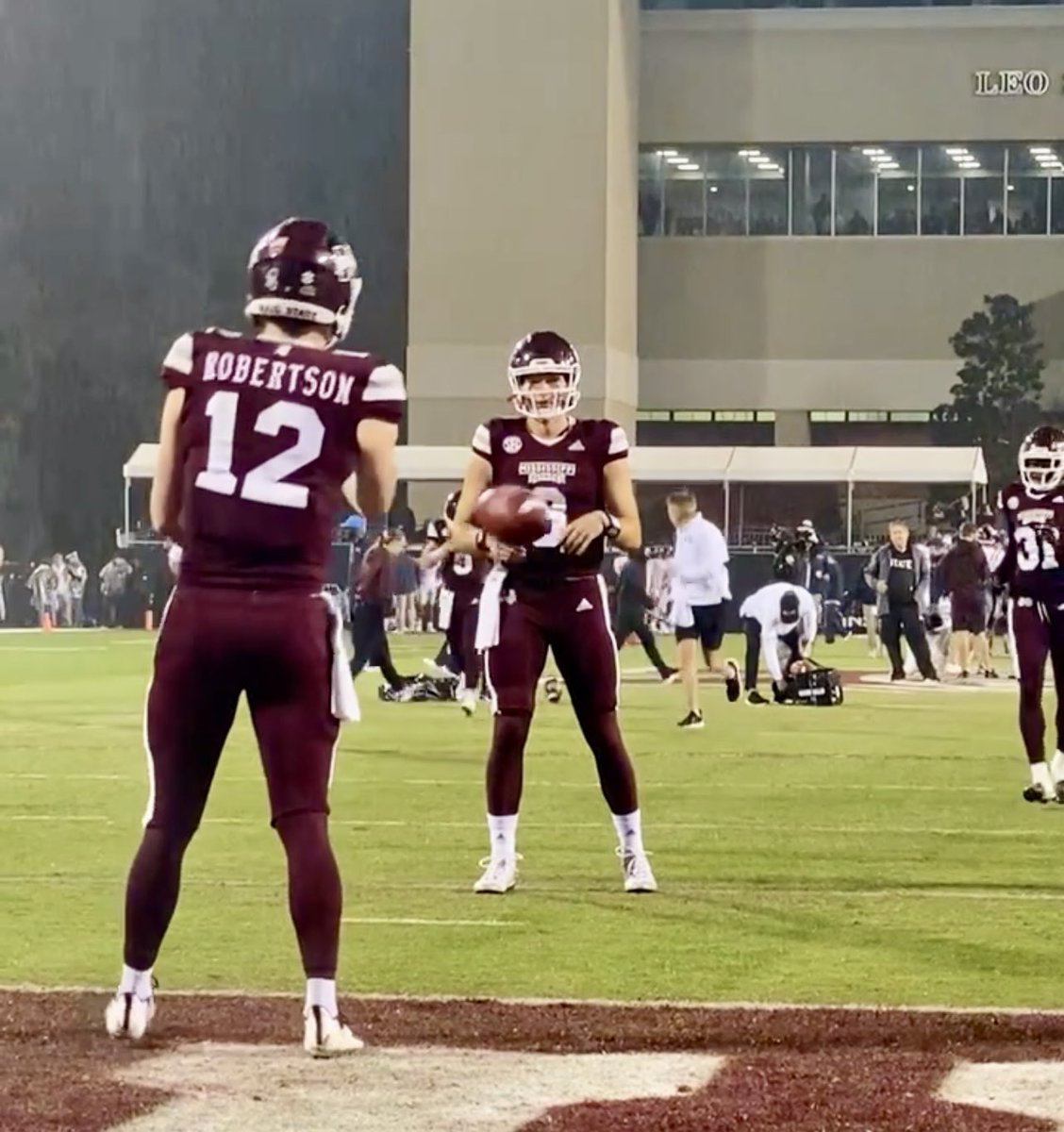 StevenGreek1's tweet photo. The Air Raid strikes again! @BUFootball & @HailStateFB QB @SawRobertson12 delivers another game winning touchdown! Daniel & Sawyer were close friends and QBs at Mississippi State with “The Pirate” Coach Leach. They have more stories and laughs than one could imagine. One day I will have them share! Their bond has kept them connected and led to the most amazing outcomes on and off the field. 

Sawyer and Skylar introduced our son @DanielGreek12 to Harley Kreck from @BaylorVBall shortly after a social media post from an FCA meeting at @Baylor was made. After the connection and introduction, it didn’t take Daniel and Harley long to fall in love while Daniel finished his last season playing for @TarletonFB. 

95 Y Cross is great. 92 Mesh is hard to stop. But finding the love of a lifetime…irreplaceable. @DaisyGreek and I gained a beautiful daughter-in-law last week as Daniel married Harley. Our hearts are full of gratitude to God for his blessings. And even though they didn’t listen to Coach Leach’s advice about eloping, in a very real way, “The Pirate” and Coach Dave Nichol, who recruited Daniel and Sawyer, were at the wedding that night through the memories, laughter, and presence of former players and coaches.  

Daniel, like the “Little Engine That Could”kept going…through the injuries and adversity he has faced. The grit required to survive “Midnight Maneuvers” and “Leach Beach” has Built Champions for many years. Through a deep friendship formed under the mentorship of Coach Leach - They didn’t just learn Four Verticals (aka “6”), they learned a few lessons about life.  
Swing Your Sword. Strike Fast. Play The Next Play.

After the loss of a Coach who meant so much to so many - Sawyer and Daniel would move on and move forward to the next play…to the next assignment. Daniel was introduced to Harley. And it has forever changed his life. We are thankful for the faithfulness of God through it all. You never know the impact you are making. Build relationships. Build People. Build Champions. Get up. Show up. Bring your best. Be great. There are lives to impact and a difference you can make. Go Score!