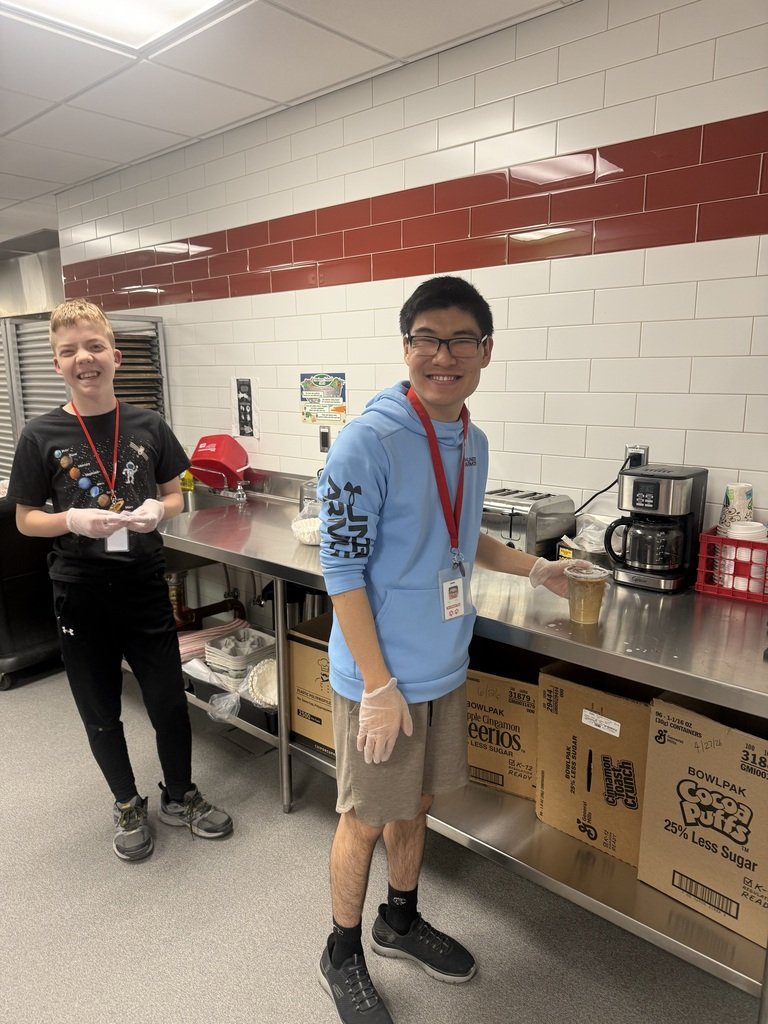 Brunswick_CSD's tweet photo. BFF's Aaron and Toby prep coffee cart orders in the Secondary School kitchen! https://t.co/wIz4zrYDYG