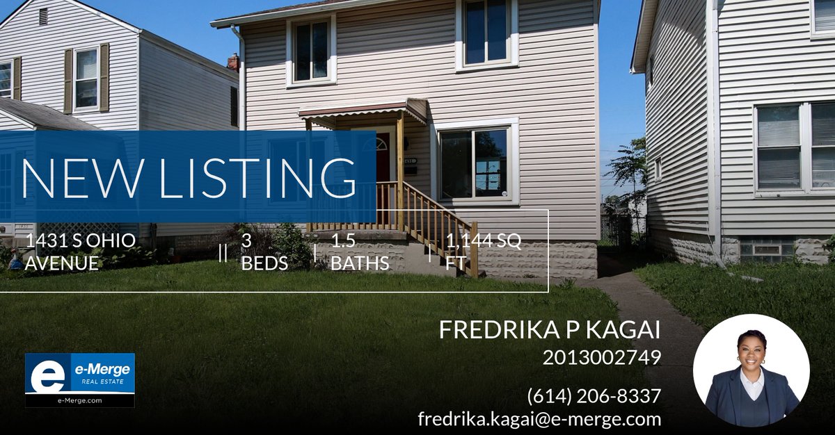 FPKagai's tweet photo. 📍 New Listing 📍 Take a look at this fantastic new property that just hit the market located at 1431 S Ohio Avenue in Columbus. Reach out here or at (614) 206-8337 for more information!

Listed by Rance Robinson https://t.co/c05W2Zhdui https://t.co/vz7V8c8gxT
