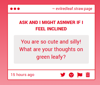 EVIL LEAFY(RED) tweet media