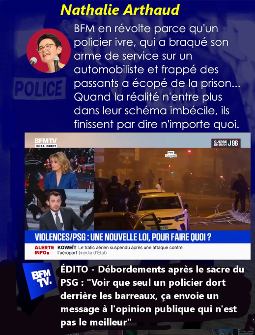 YvesGailla73502's tweet photo. Un policier en prison ?
Ciel ! BFM s'insurge ! https://t.co/Bbc3ma7MoE