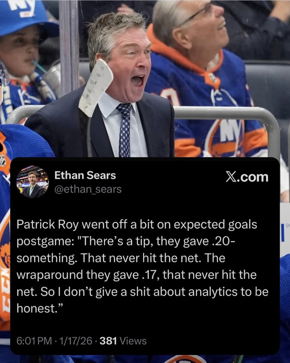 nylanderthews's tweet photo. @ John Chayka you see this king? He hates your numbers, you probably shouldn't hire him https://t.co/K6ZoTvb6j4