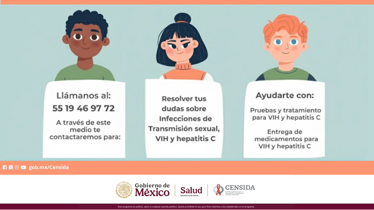 censida's tweet photo. ¿Te gustaría hacerte la prueba rápida de #VIH, #Sífilis y #HepatitisC? En CAPASITS Y SAIH son seguras y confidenciales.

Checa el más cercano a tu domicilio: https://t.co/DMxthIpTbd

Contáctanos para informarte: 5519469772/censida@salud.gob.mx

#ContactoCensida https://t.co/8sbLheUFDE