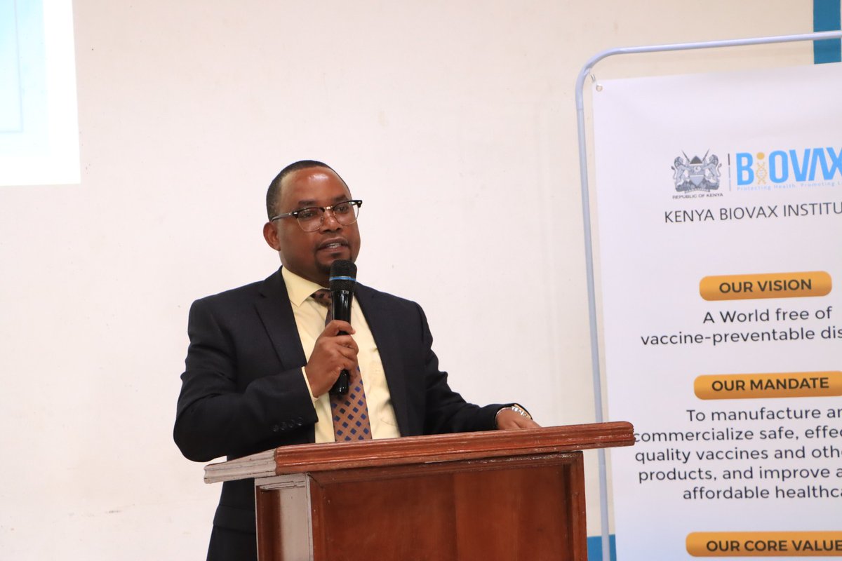 UoN_FHS's tweet photo. We don’t move to manufacturing if we do not develop skills now as we are looking at putting health care as an agenda to shape economic development-Dr. Ouma Oluga, OGW, PS, State Department for Medical Services,in his address at the Public Lecture  at @uonbi -FHS @BioVaxInstitute https://t.co/dDTM9HzXpP