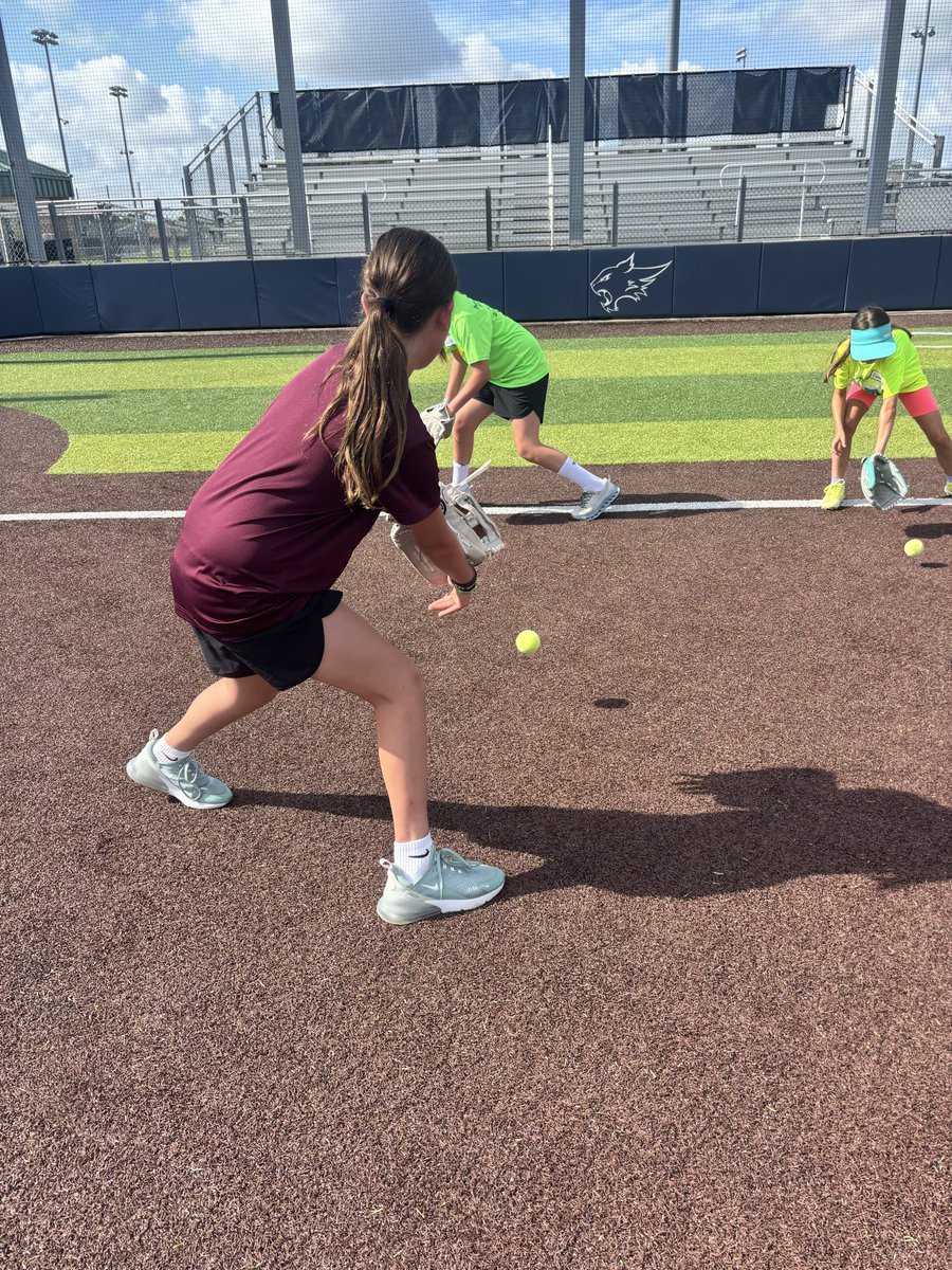 WldcatSftball's tweet photo. Day 1 of camp — all about that defense! https://t.co/X4pcwgBnVy