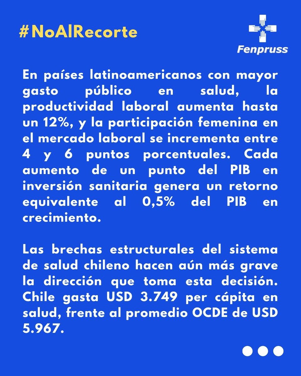 Fenpruss's tweet photo. ☑️ En esta nueva editorial, Fenpruss advierte sobre los graves efectos que tendrá el ajuste fiscal en hospitales, atención primaria, programas de salud y condiciones laborales, alertando además sobre el riesgo de debilitar aún más el acceso a la salud para millones de persona https://t.co/75PqXcgUoQ