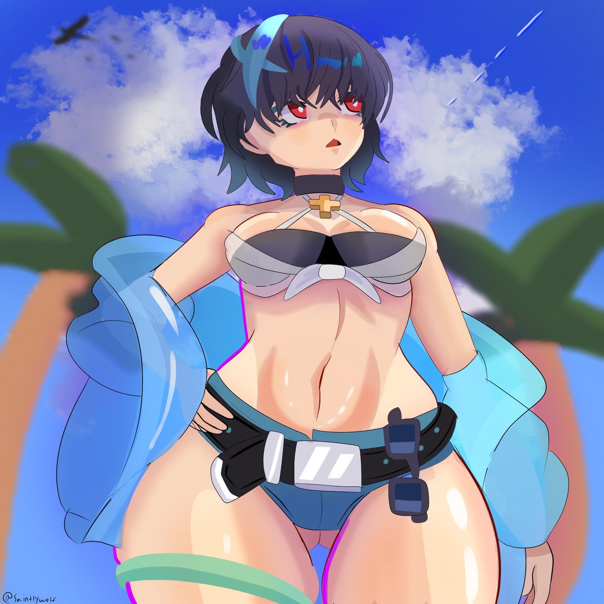 FutureGearUnika's tweet photo. It's a perfect day to wear her new outfit and go to the beach https://t.co/YHjIMUHwpg