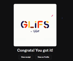 luvedebbie's tweet photo. Was able to mint my @GLiFSbyEfdot by @EfdotStudio.

Thanks to @virginwhale0 @Creators_Core for the spot.

Let's do more in June 😇😇 https://t.co/b0Mrfx09E2