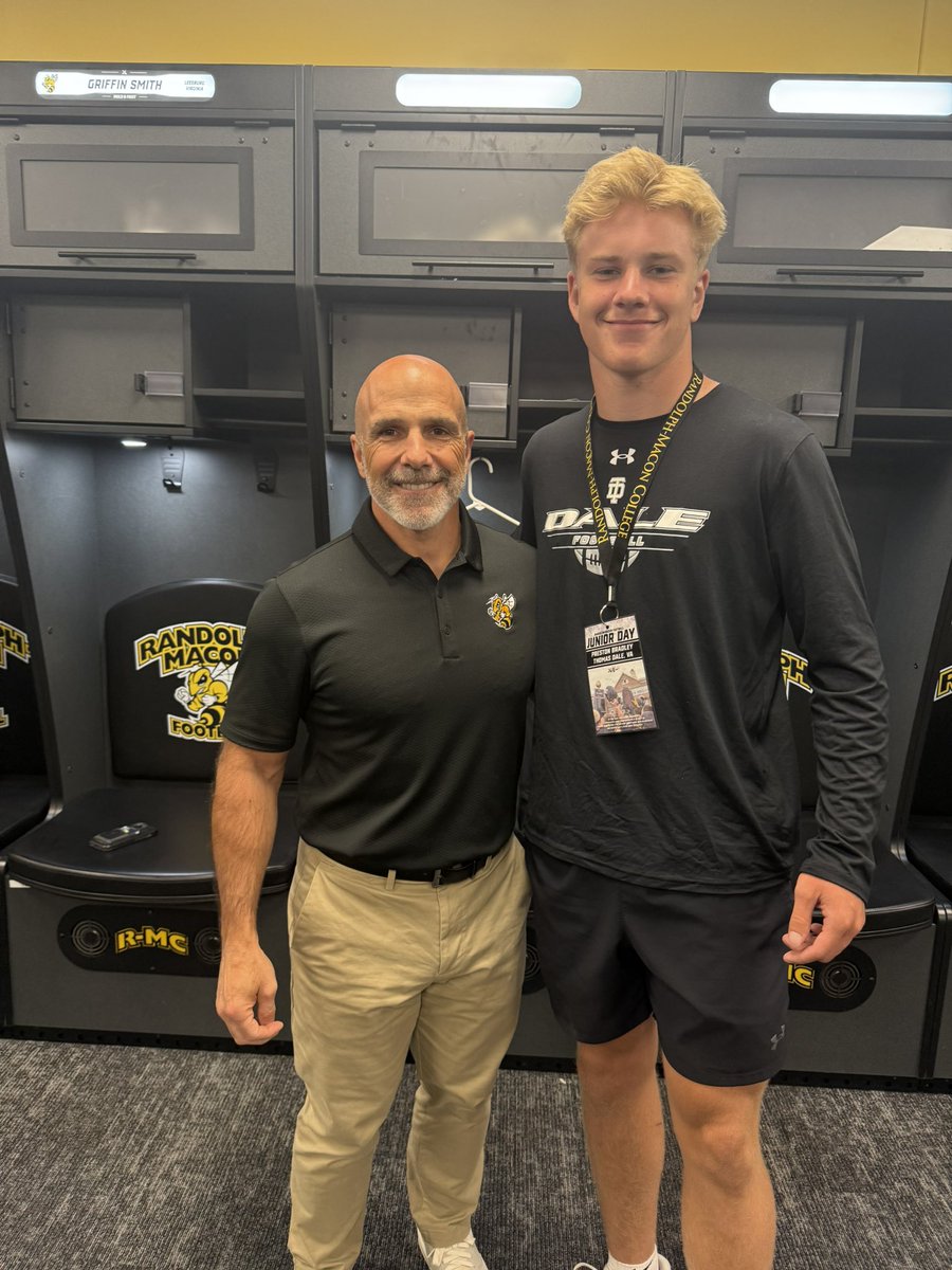 PrestonBra8's tweet photo. Had a great day at @RMCfootball for their junior day! Thank you for inviting me @CoachMcGeeRMC! https://t.co/LCBLz5yYcr