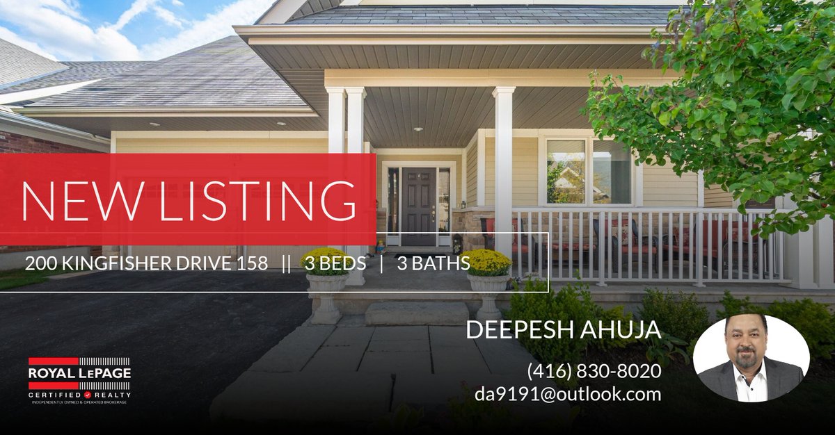 Mony4life's tweet photo. 📍 New Listing 📍 Take a look at this fantastic new property that just hit the market located at 200 Kingfisher Drive 158 in Mono. Reach out here or at (416) 830-8020 for more information!

Listed by ERIK R. LISCIO

Deepesh Ahuja... https://t.co/O19YOommZT https://t.co/fDJ9E1mCf7