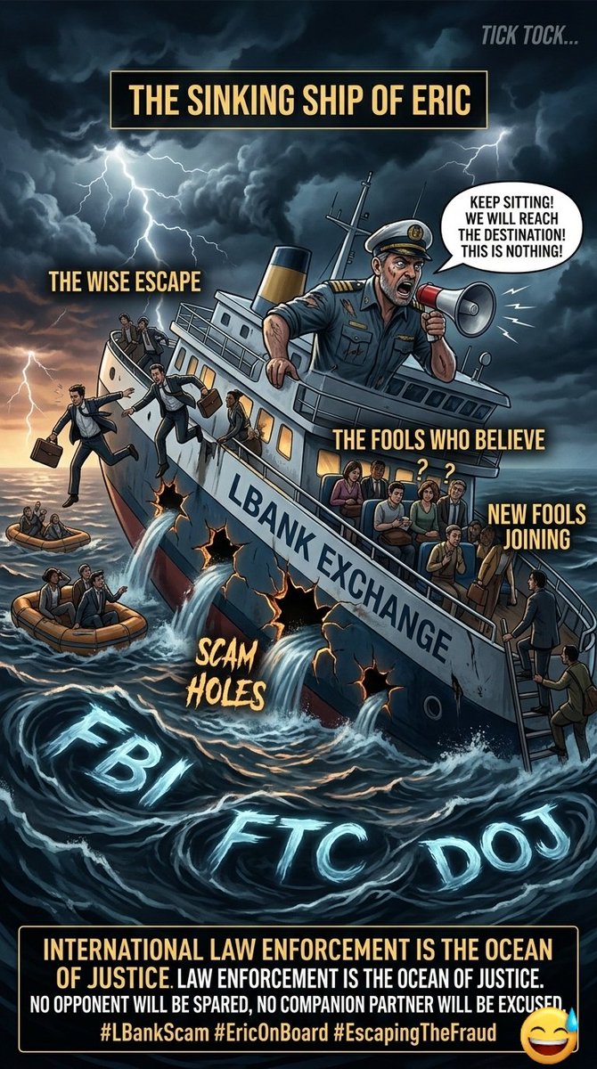 ExposeLbankScam's tweet photo. #True_Story
There was a sailor who poked holes in his own boat, then he loaded big people on board. When the boat started sinking, the sailor started encouraging them, saying: 'No, this is nothing, we will just reach, you just keep sitting in this boat https://t.co/QSyPByfQrm