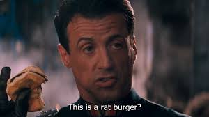 HananMatt's tweet photo. Rat burgers... anarchy... the usual. https://t.co/TwSBXEHIy2