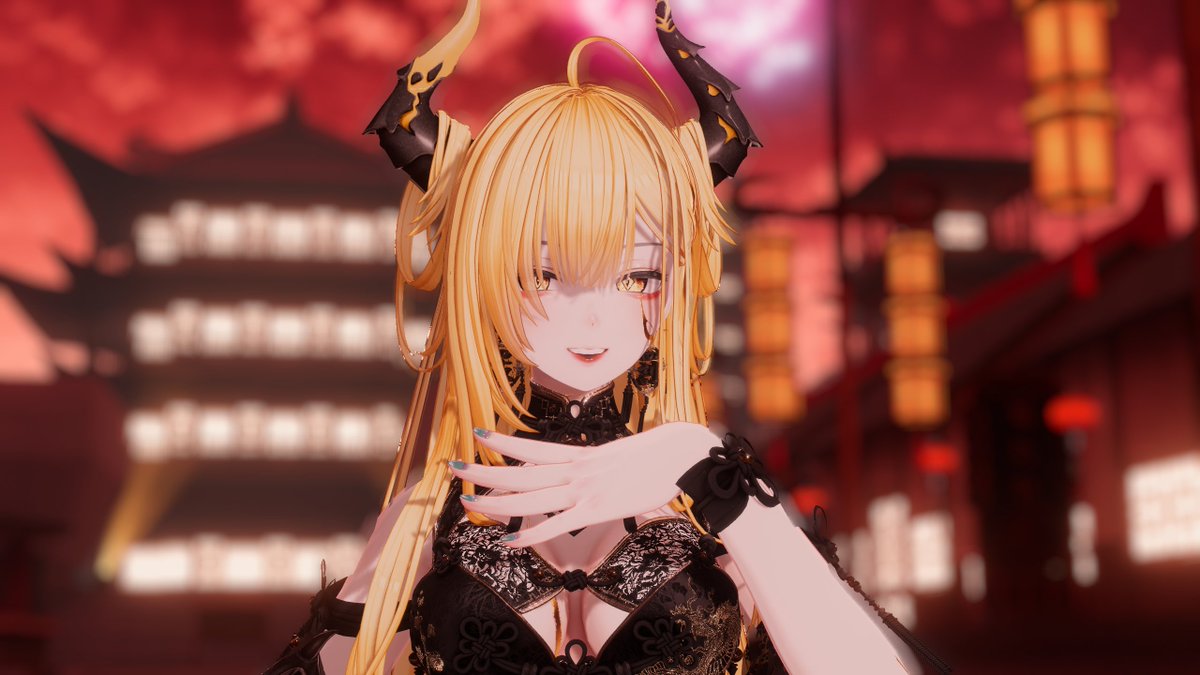 L0___Te's tweet photo. 「我の国へようこそ、歓迎するぞ。」

#Shinra3D
#VRChat
#VRChatPhotography https://t.co/tMjCplMql4