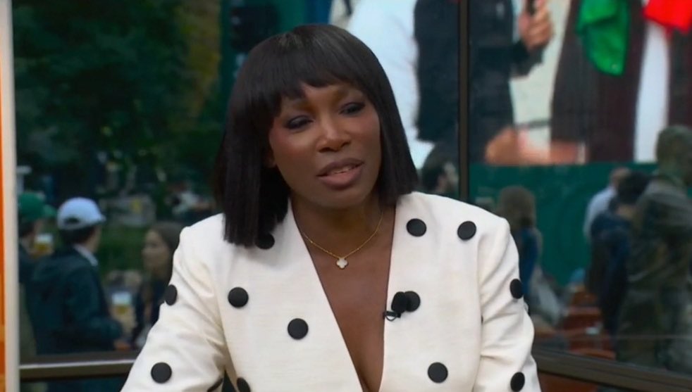 TheTennisLetter's tweet photo. Venus Williams says on the TNT Roland Garros Desk that she was sad when Aryna Sabalenka said she felt like quitting tennis after her loss, ‘To deal with letting yourself down is the hardest thing in the world… This should make her stronger’

“I was feeling sad actually. I was kinda like.. I got taken on her emotions. A lot of empathy for her. And she leaves it all on the court. You see everything she feels on the court. Perhaps maybe take a little more time if you need to before the press conference, because I don’t think she wants to quit tennis. That would be a tragedy for tennis and a tragedy for her. But when you lose it’s just so, like, ugh. The inner struggle is real. I like that she lets us in, lets us be a part of her world in that way. What happened today happens to every player at some point in time. And it hurts. The worst part is that you let your own self down. And to deal with letting yourself down is the hardest thing in the world. If you just get beat, you just got beat. If somebody wiped you off the court, you got beat, they played better… You can deal with that. But right now she’s dealing with her own disappointment. It’s hard to sleep at night with that. What I’ll also say is that any of us would take the year she’s had. I think she’s just amplifying in this moment. But she’s had a great year. I don’t think she should have any regrets. This should make her stronger.” ❤️