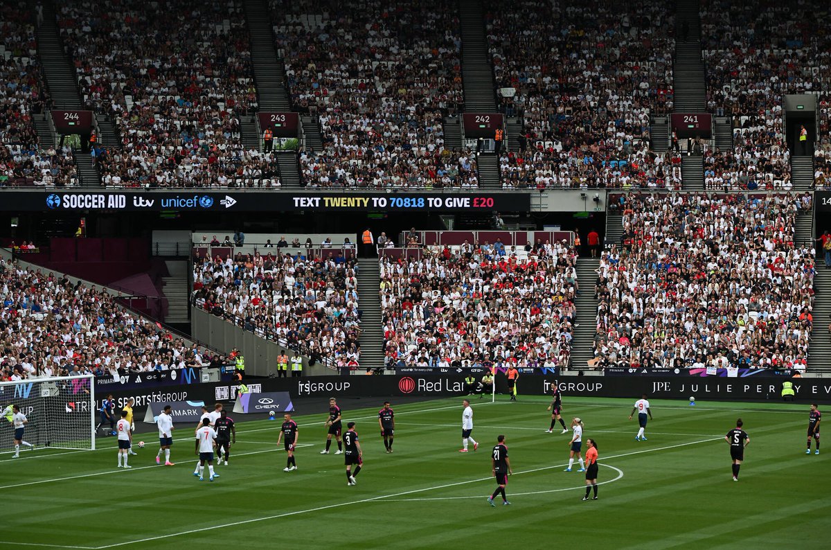 Triple_SGroup's tweet photo. Great to see the Group and our companies represented at @socceraid.

We’ve been involved since the first event in 2006 alongside Robbie Williams. Proud to see our brands showcased together and playing their part in such a special occasion.

#triplesgroup #socceraid https://t.co/7InC4pOQtS