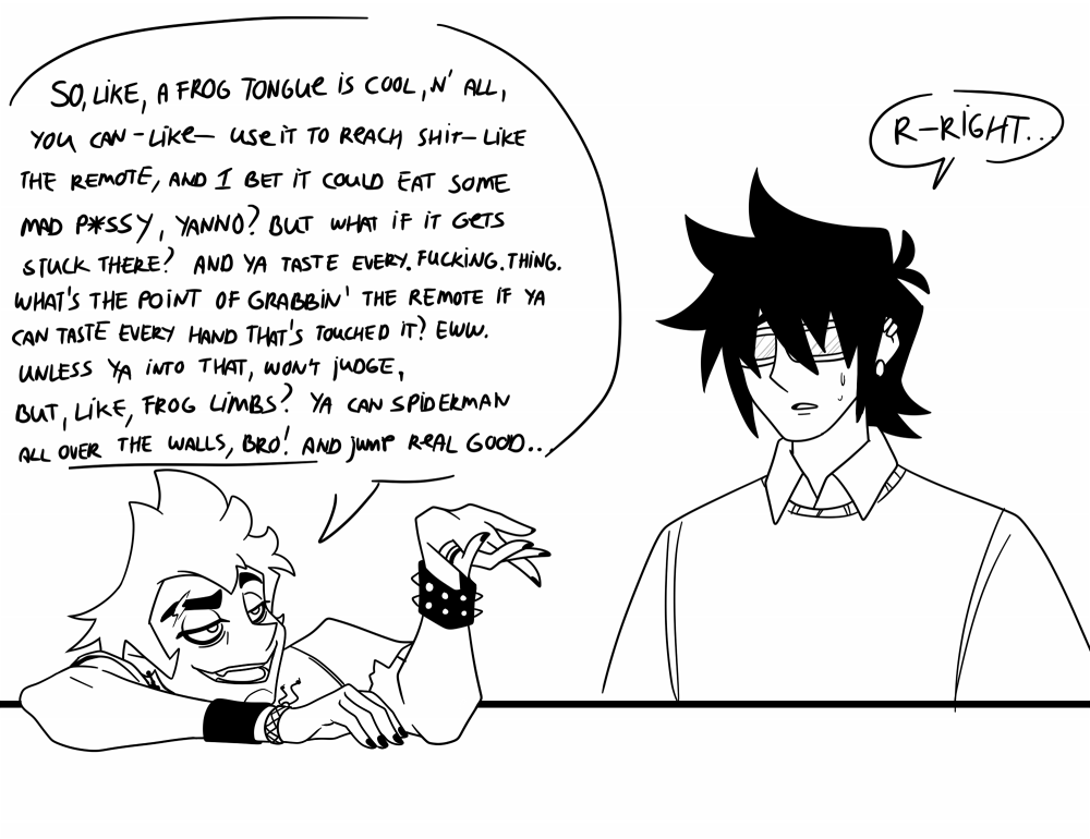 RemKoshmar's tweet photo. Some older doodles with my Adam AU varient Buddy and @infj_crezz 's Emett for the #Adamverse! 
Just two bros being bros!

#adamverseacademy #hazbinhotel #hazbinhoteladam https://t.co/bJCwg3zpSp