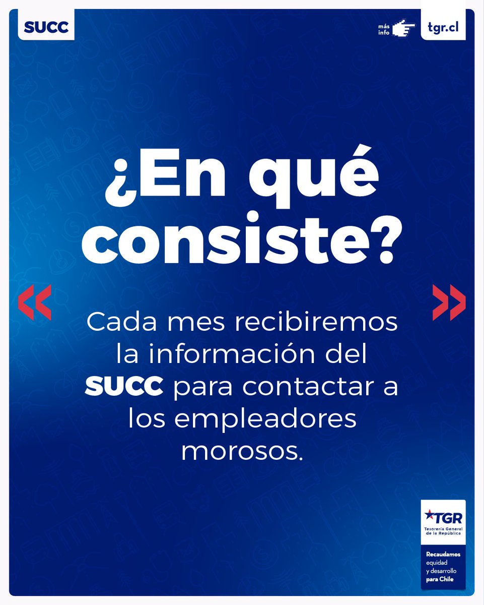 tgrchile's tweet photo. 🔎 A partir del 1 de junio, TGR asumió la gestión operativa de la cobranza prejudicial de deudas previsionales, en el marco del nuevo Sistema Único de Cobranza de Cotizaciones (SUCC). Revisa todos los detalles en https://t.co/ipM1V9ol9U ✅ https://t.co/x0g7VJvjX4