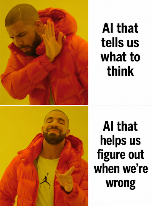 glukianoff's tweet photo. Free speech is how societies create knowledge.

Not because every idea is true, but because claims have to be challenged, criticized, tested, and forced to survive contact with reality.

Used well, AI could extend that process by helping us expose errors and test assumptions. https://t.co/hdPUk4yIt8