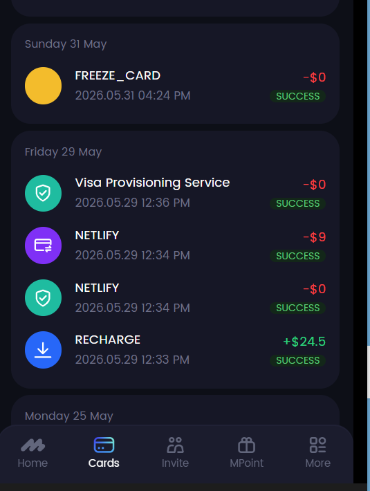 andy1eth's tweet photo. @MpayCard why my card freezed??? https://t.co/69Iqe1ffl6