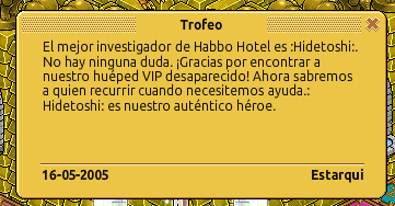 DozingHB's tweet photo. Captura legendaria de abril de 2019, cuando el usuario :HiDeToShI:, ganador de un HT de oro en 2005 se conectó después de años y vendió su trofeo. Actualmente se encuentra en el rare trade de Mudo. https://t.co/zCKS1y0HLk