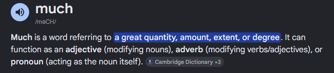 Jabbathedev's tweet photo. @HolyCityGambler @bomcboface @PrettyFeetEx @Asmongold @Dansgaming What part of this definition implies that much = majority? https://t.co/gdOl0OlmOJ