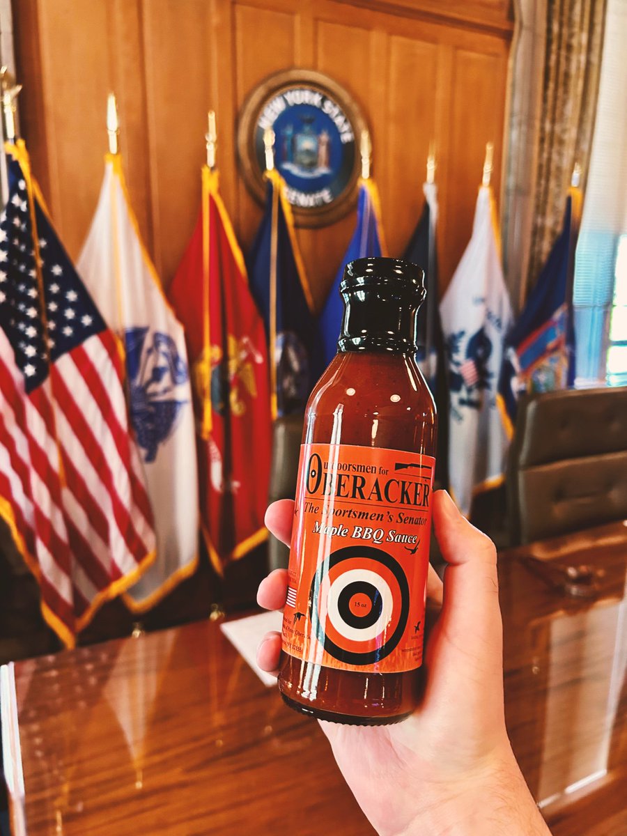 PeterforNY19's tweet photo. Every year, I present a bottle of my homemade barbecue sauce to each of my Senate colleagues -- Democrats and Republicans -- as a way of recognizing the end of the state legislative session.

Regardless of what side of the chamber we sit on, I respect my colleagues’ commitment to public service. And, at the end of the day, there’s one thing we can all agree on: Nothing beats a good bottle of BBQ sauce! 🥩 👍