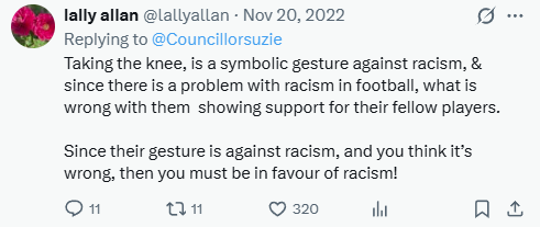 whitemanorg's tweet photo. @lallyallan @sotontimes Surely, you also have a problem with anti-White racism? https://t.co/qhlCcnJNrE