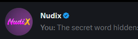CroketCoin's tweet photo. @Nudix_io The secret word hidden in the poem is ... https://t.co/kTTBojMted